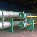 Titanium shell and tube heat exchangers